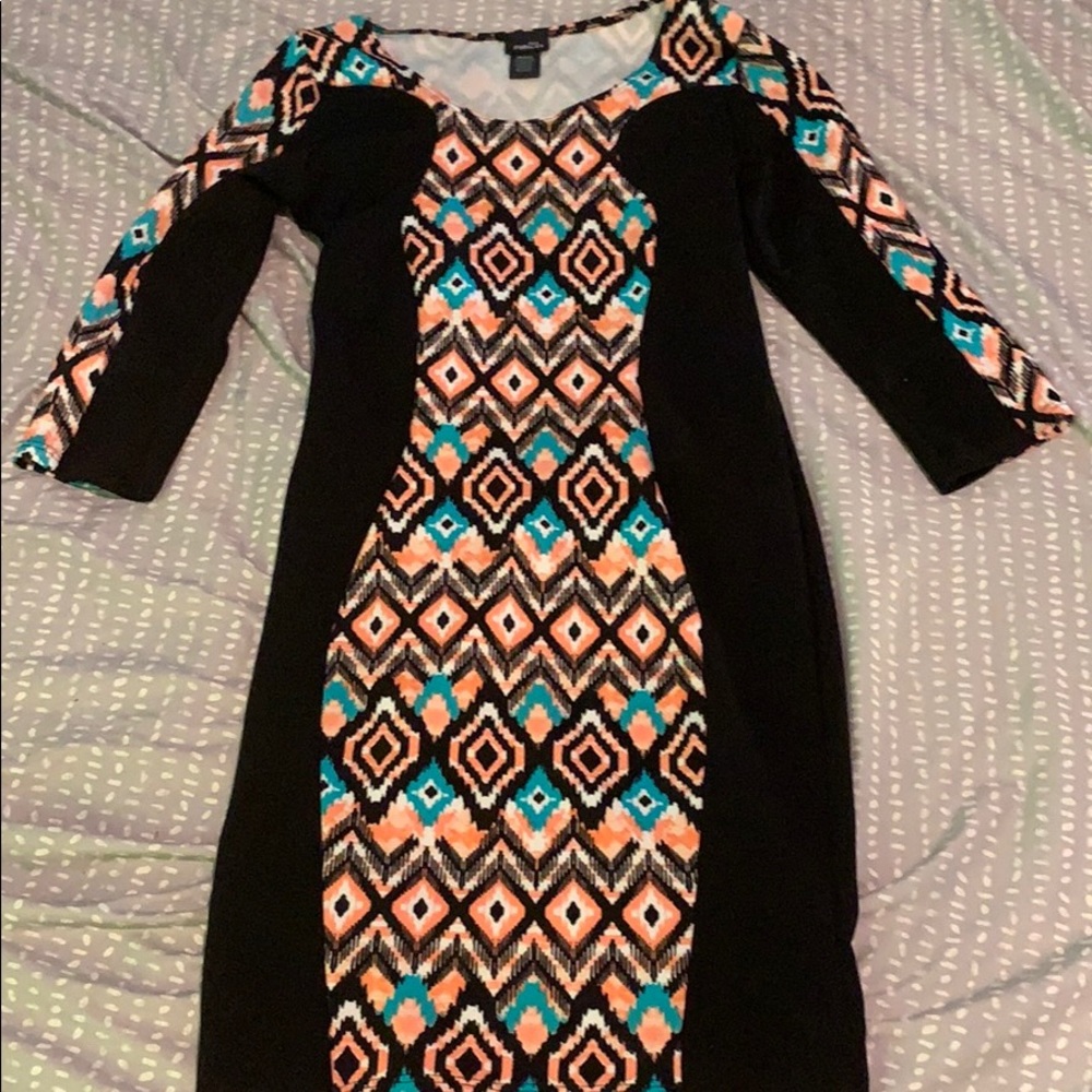 Mid-length fitted dress